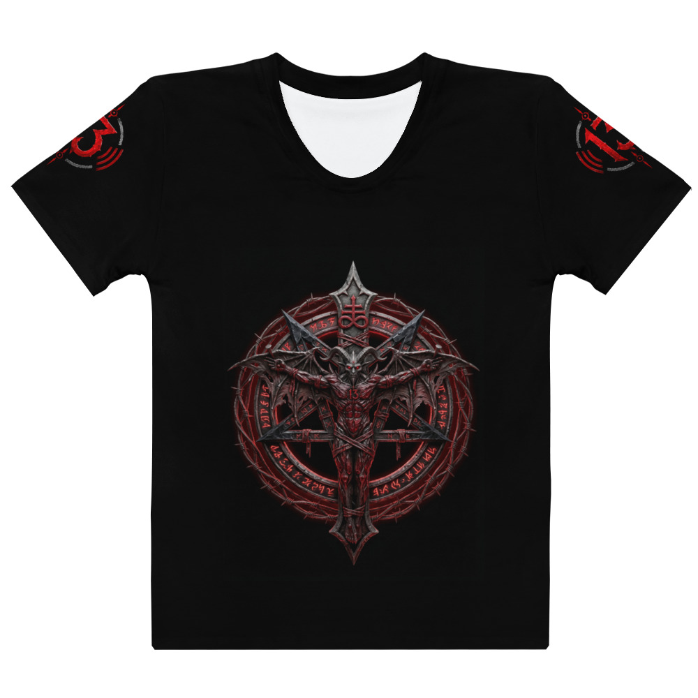 The 13th Frequency “Crucified Below” Women’s Tee - Image 2